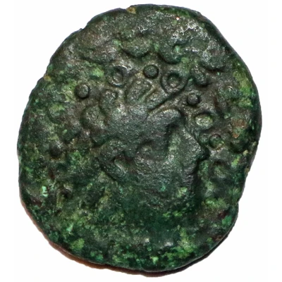 Bronze Unit "Curly Lion" 50 BC - 20 BC front