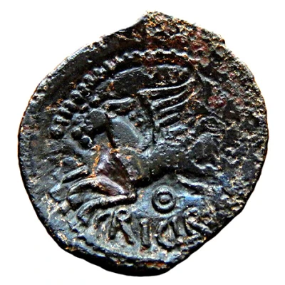 Bronze at bearded type CRICIRV 50 BC - 40 BC back