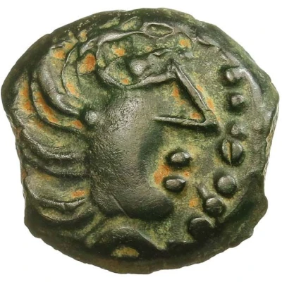 Bronze with bird YLLYCCI Class XIa 100 BC - 52 BC front