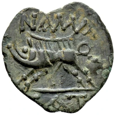 Bronze with boar NAMA SAT 120 BC - 60 BC back