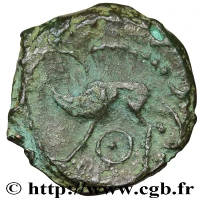 Bronze with boar 60 BC - 50 BC back