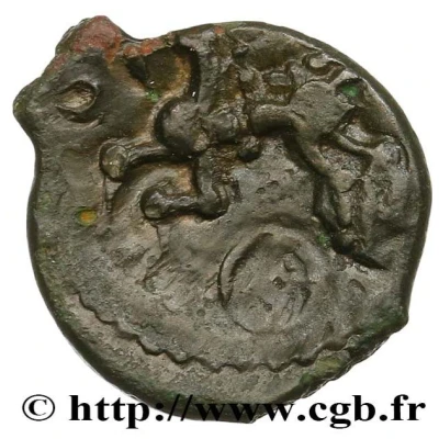 Bronze with boar 60 BC - 50 BC back