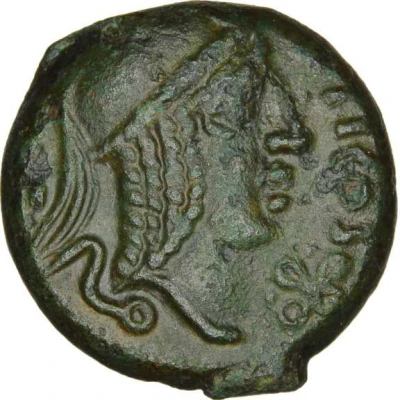 Bronze with bull SVTICOS Class I 50 BC - 40 BC front