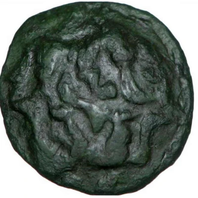 Bronze with confronted wolves and horse 60 BC - 40 BC front