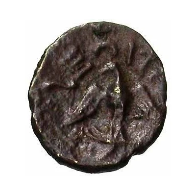 Bronze with eagle CECISV 75 BC - 52 BC back