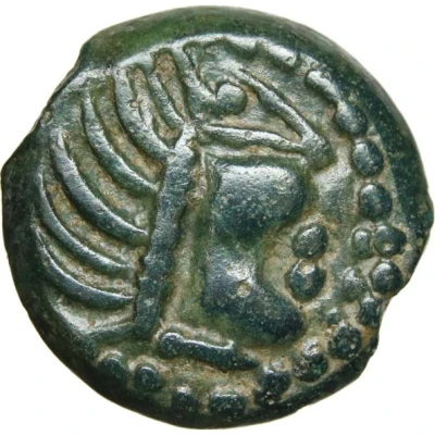 Bronze with eagle and wheel 100 BC - 52 BC front