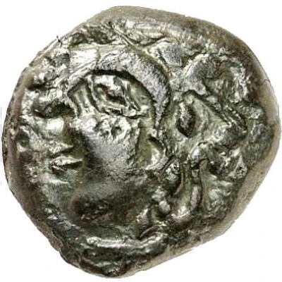 Bronze with horse and boar 60 BC - 50 BC front