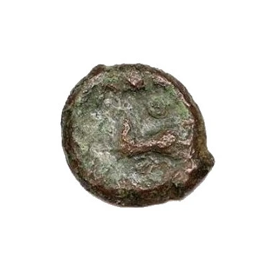 Bronze with horse and rings 60 BC - 50 BC back