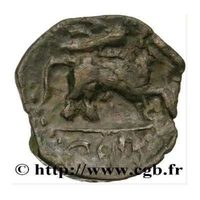 Bronze with lion COIIAT 60 BC - 40 BC back