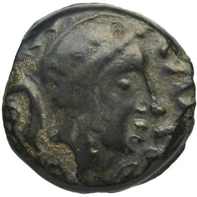 Bronze with lion in the name of Aulus Hirtius 45 BC - 35 BC front