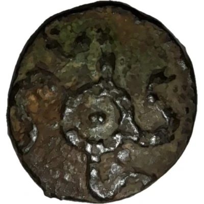 Bronze with swastika 60 BC - 40 BC front