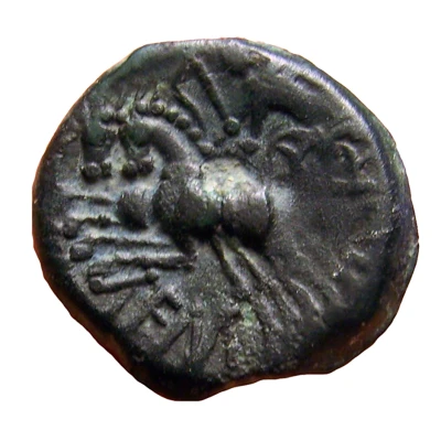 Bronze with three consuls REMO / REMO 60 BC - 40 BC back