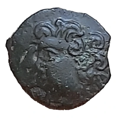 Bronze with three pointed rings ABVDOS 60 BC - 50 BC front