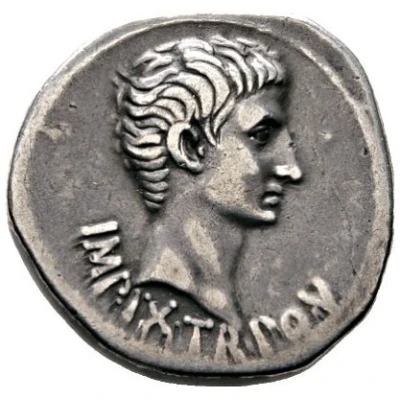 Cistophorus - Augustus S P R SIGNIS RECEPTISIMP IX TR PO V 19 BC - 18 BC front