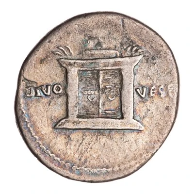 Cistophorus - Domitian DIVO VESP back