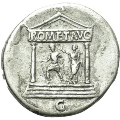 Cistophorus - Domitian and Augustus ROM ET AVG G; Roma back