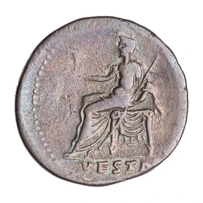 Cistophorus - Julia Titi VESTA; Vesta back