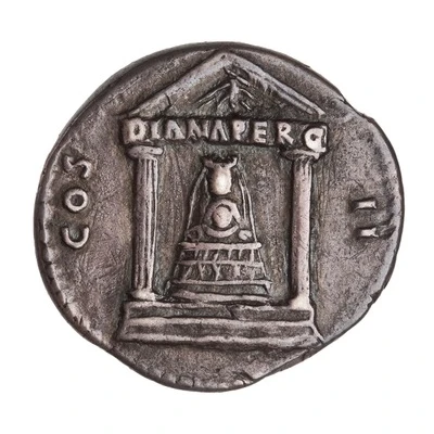 Cistophorus - Trajan COS II; Diana of Perge back