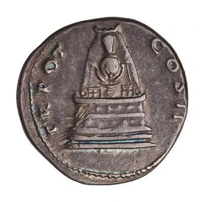 Cistophorus - Trajan TR POT COS II; Diana of Perge back
