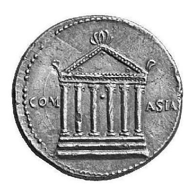 Cistophorus - Vespasian COM ASIA back