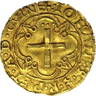 Cruzado - João III 1st type, Lisbon ND back