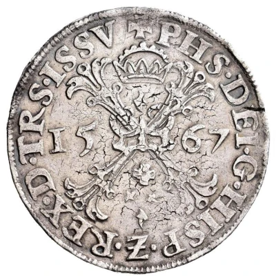 Daalder "Bourgondische Kruisrijksdaalder" - Philip II front