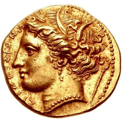 Dekadrachm - Hicetas II 279 BC - 278 BC front