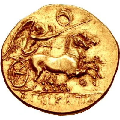 Dekadrachm - Hicetas II 279 BC - 278 BC back