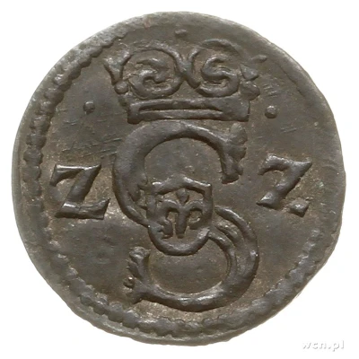 Denar łobżenicki - Sigismund III Vasa Łobżenica front