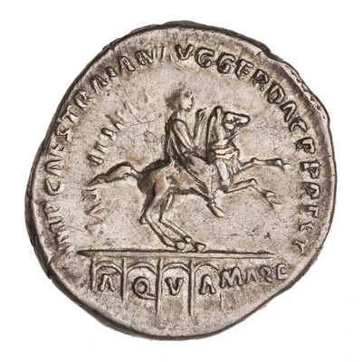 Denarius - Ancus Marcius IMP CAES TRAIAN AVG GER DAC P P REST PHILIPPVS back