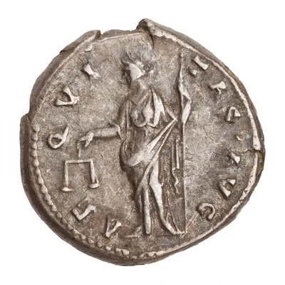 Denarius - Antoninus Pius AEQVITAS AVG; Aequitas back