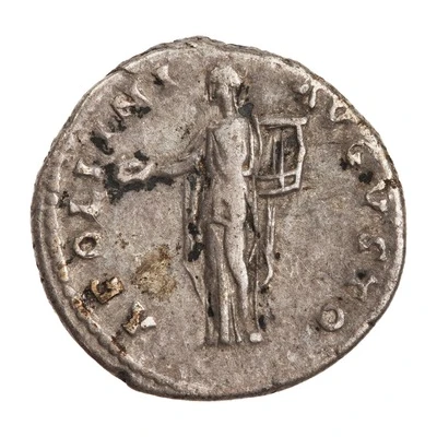 Denarius - Antoninus Pius APOLLINI AVGVSTO; Apollo back