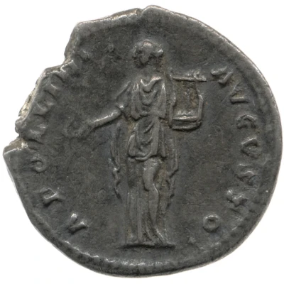 Denarius - Antoninus Pius APOLLINI AVGVSTO; Apollo back