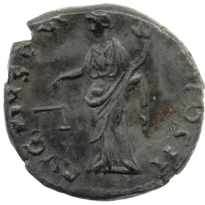 Denarius - Antoninus Pius AVG PIVS P M TR P COS II; Aequitas back