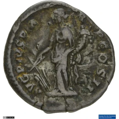 Denarius - Antoninus Pius AVG PIVS P M TR P COS II; Fortuna back