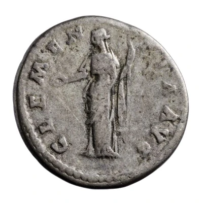 Denarius - Antoninus Pius CLEMENTIA AVG; Clementia back