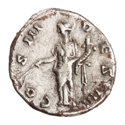 Denarius - Antoninus Pius COS III DES IIII; Pax back