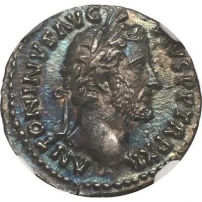 Denarius - Antoninus Pius COS IIII; Annona front