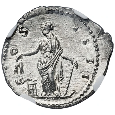 Denarius - Antoninus Pius COS IIII; Annona back