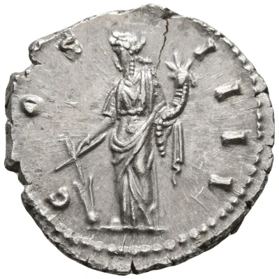 Denarius - Antoninus Pius COS IIII; Fortuna back