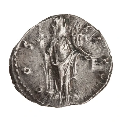 Denarius - Antoninus Pius COS IIII; Fortuna back