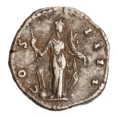 Denarius - Antoninus Pius COS IIII; Fortuna back