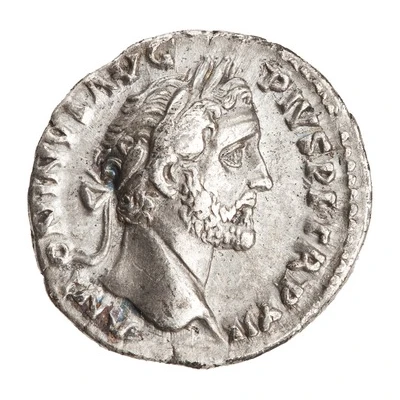 Denarius - Antoninus Pius COS IIII; Salus front