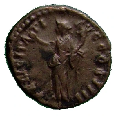 Denarius - Antoninus Pius FELICITATI AVG COS IIII; Felicitas back