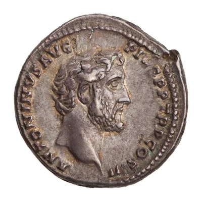 Denarius - Antoninus Pius GENIO SENATVS; Genius front