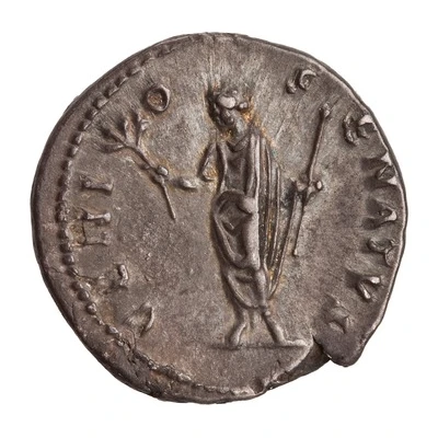 Denarius - Antoninus Pius GENIO SENATVS; Genius back