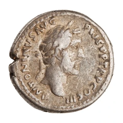 Denarius - Antoninus Pius IMPERATOR II; Victory front