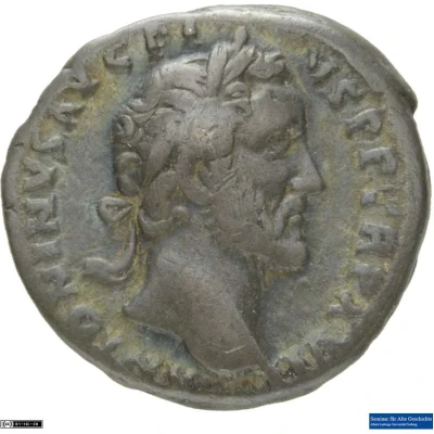 Denarius - Antoninus Pius LIBERALITAS VII COS IIII; Liberalitas front