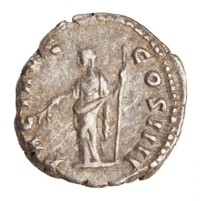 Denarius - Antoninus Pius PACI AVG COS IIII; Pax back