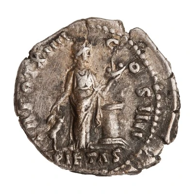 Denarius - Antoninus Pius PIETAS; Pietas back